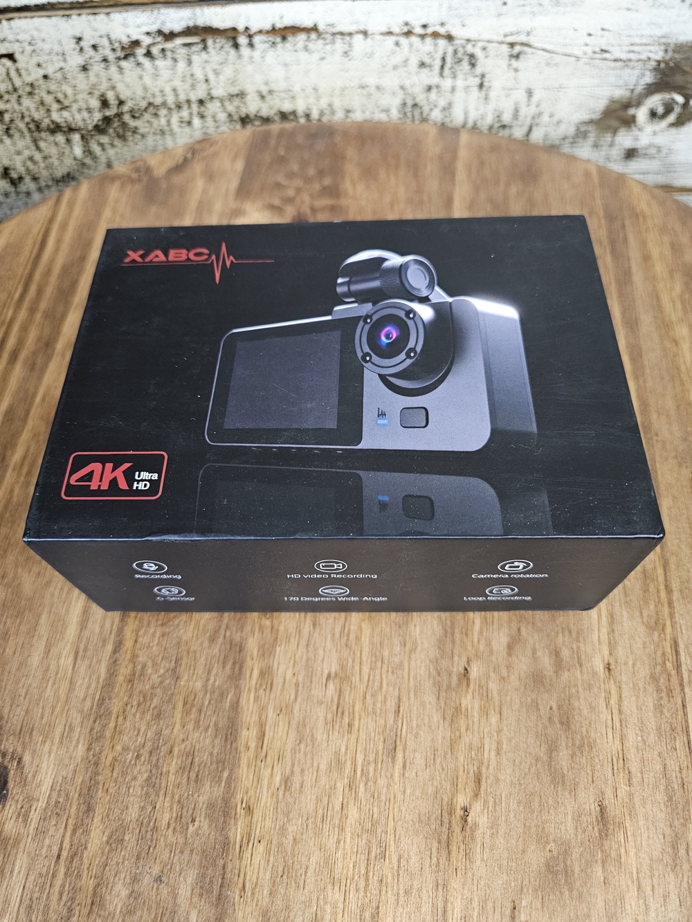 XABC 4K Ultra HD Dash Camera in Black